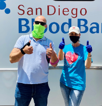 Blood drive chair gives thumbs up